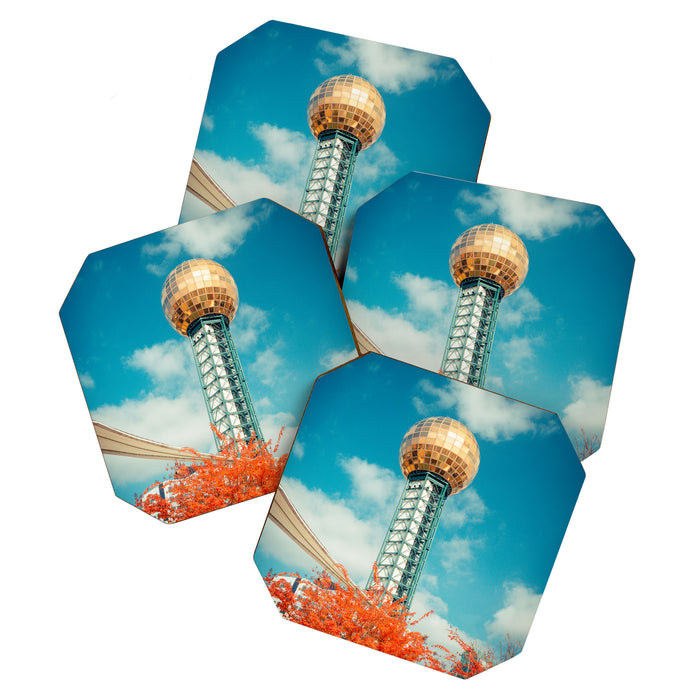 Sunsphere Knoxville Tennessee Worlds Fair Landmark Coaster Gallery Image 1