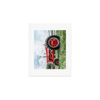 Vintage IH Farmall 450 Side View Red Tractor Art Print Gallery Image 1
