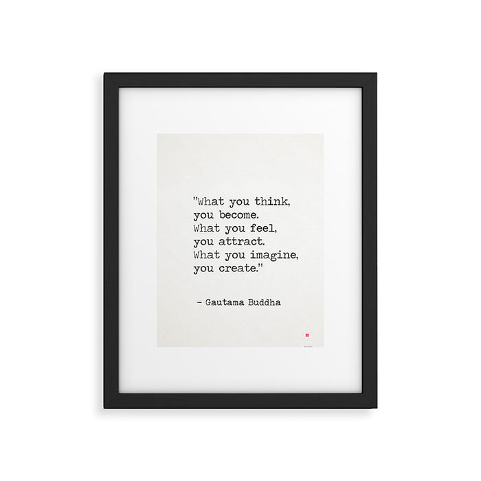 Buddha quote 5 Framed Art Print Gallery Image 1