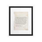 Ralph Waldo Emerson quote. To laugh often and much; to win the respect of the intelligent people and Framed Art Print Gallery Image 5