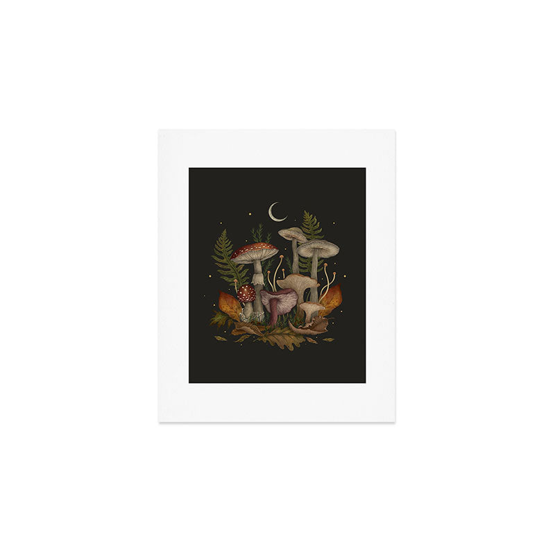 Autumn Mushrooms Art Print Gallery Image 1