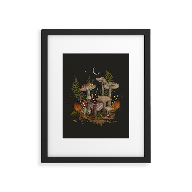Autumn Mushrooms Framed Art Print Gallery Image 4
