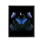 Blue Morpho Butterfly Framed Canvas Print Gallery Image 8