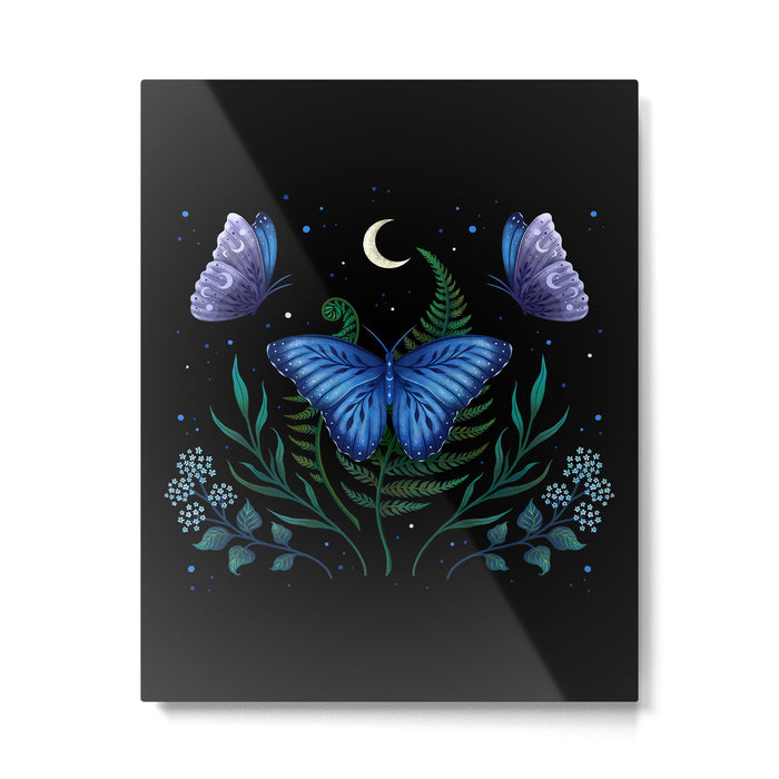Blue Morpho Butterfly Metal Print Gallery Image 1