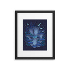 Blue Oyster Framed Art Print Gallery Image 5