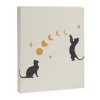 Cat and Moon 1 Canvas Print Gallery Image 8