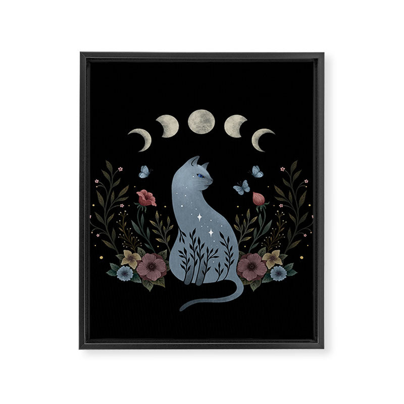 Cat on the Hill Framed Canvas Print Gallery Image 8