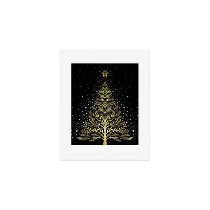Christmas Night Tree-Glowing Art Print Gallery Image 1