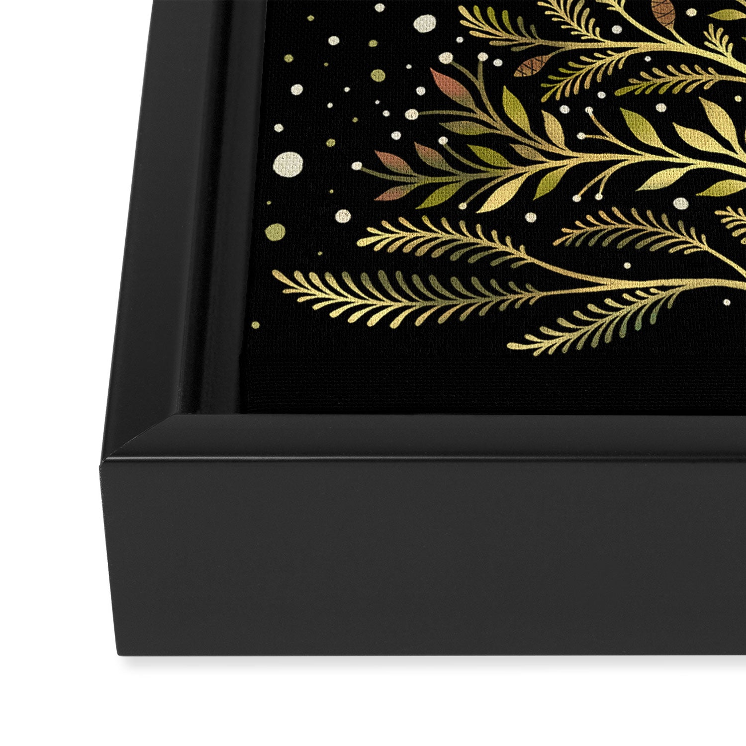 Christmas Night Tree-Glowing Framed Canvas Print Gallery Image 3