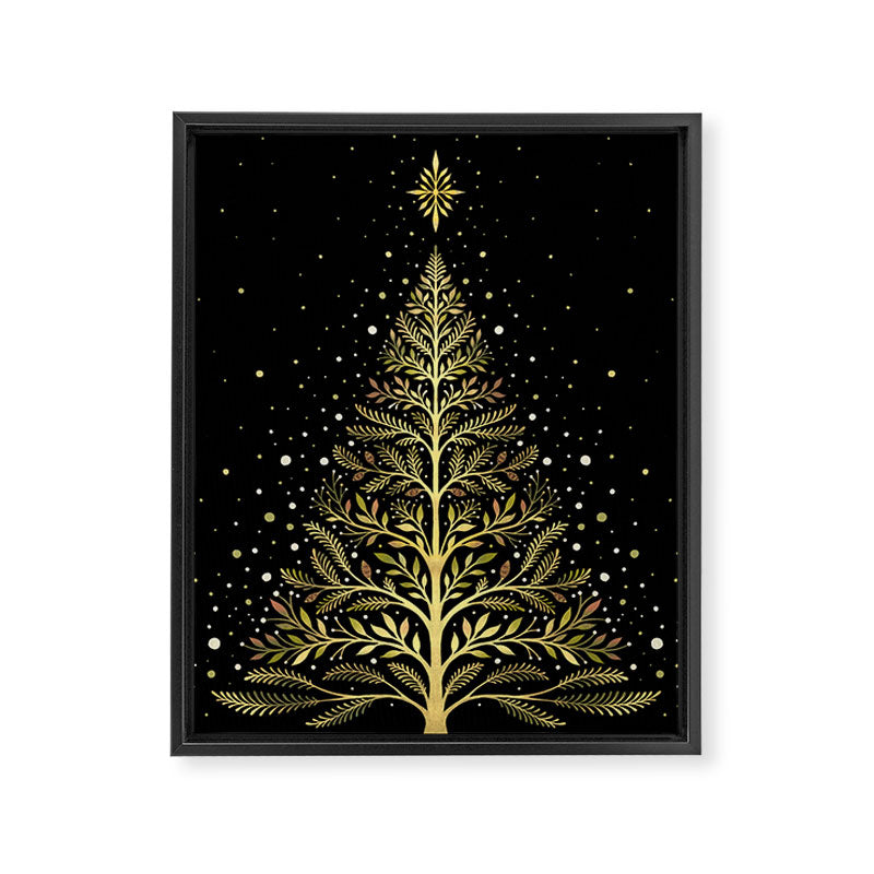 Christmas Night Tree-Glowing Framed Canvas Print Gallery Image 8