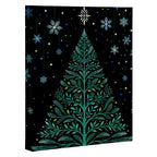 Christmas Night Tree-Snowy Canvas Print Gallery Image 3