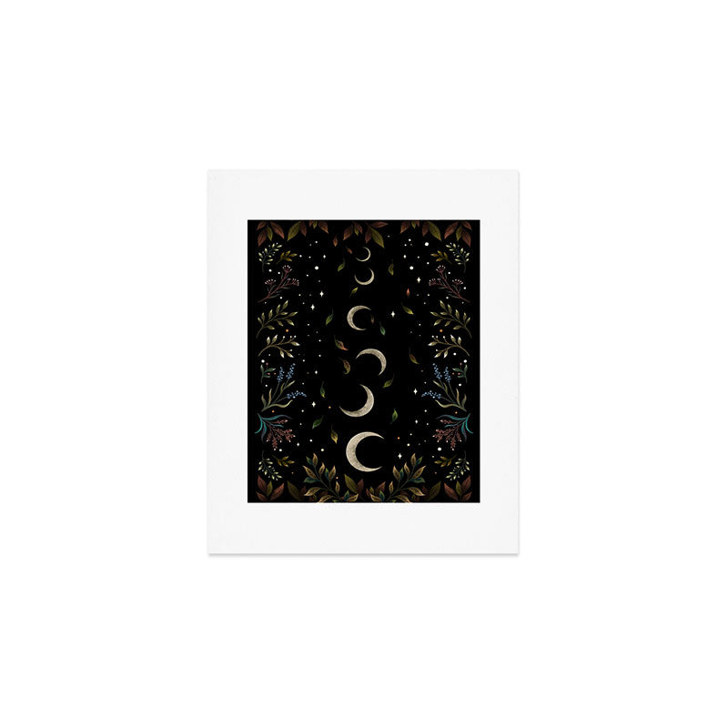 Crescent Moon Garden Art Print Gallery Image 1