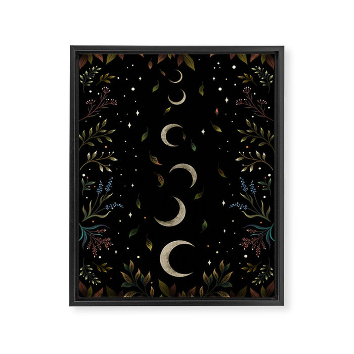 Crescent Moon Garden Framed Canvas Print Gallery Image 1
