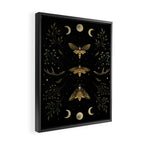Death Head Moths Night Framed Canvas Print Gallery Image 2