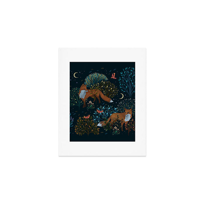 Forest Foxes Art Print Gallery Image 1