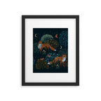 Forest Foxes Framed Art Print Gallery Image 4