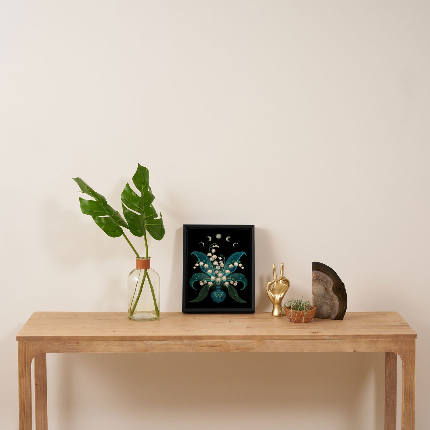 Lily of the Valley - May Flower Framed Canvas Print Gallery Image 4