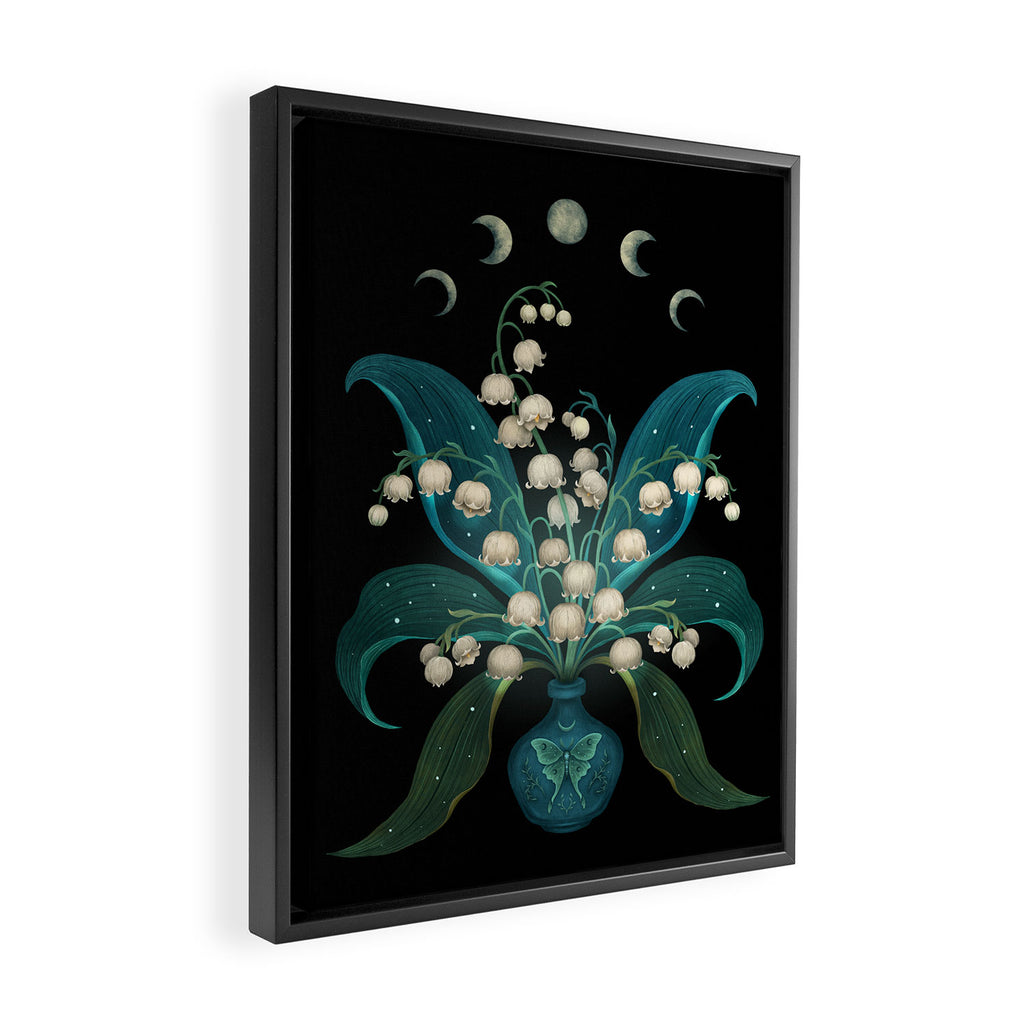 Lily of the Valley - May Flower Framed Canvas Print Gallery Image 2