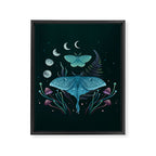 Luna and Emerald Framed Canvas Print Gallery Image 8