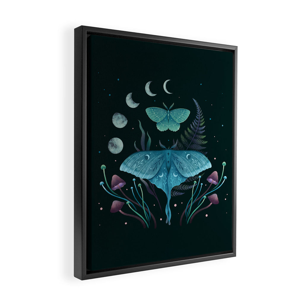 Luna and Emerald Framed Canvas Print Gallery Image 2