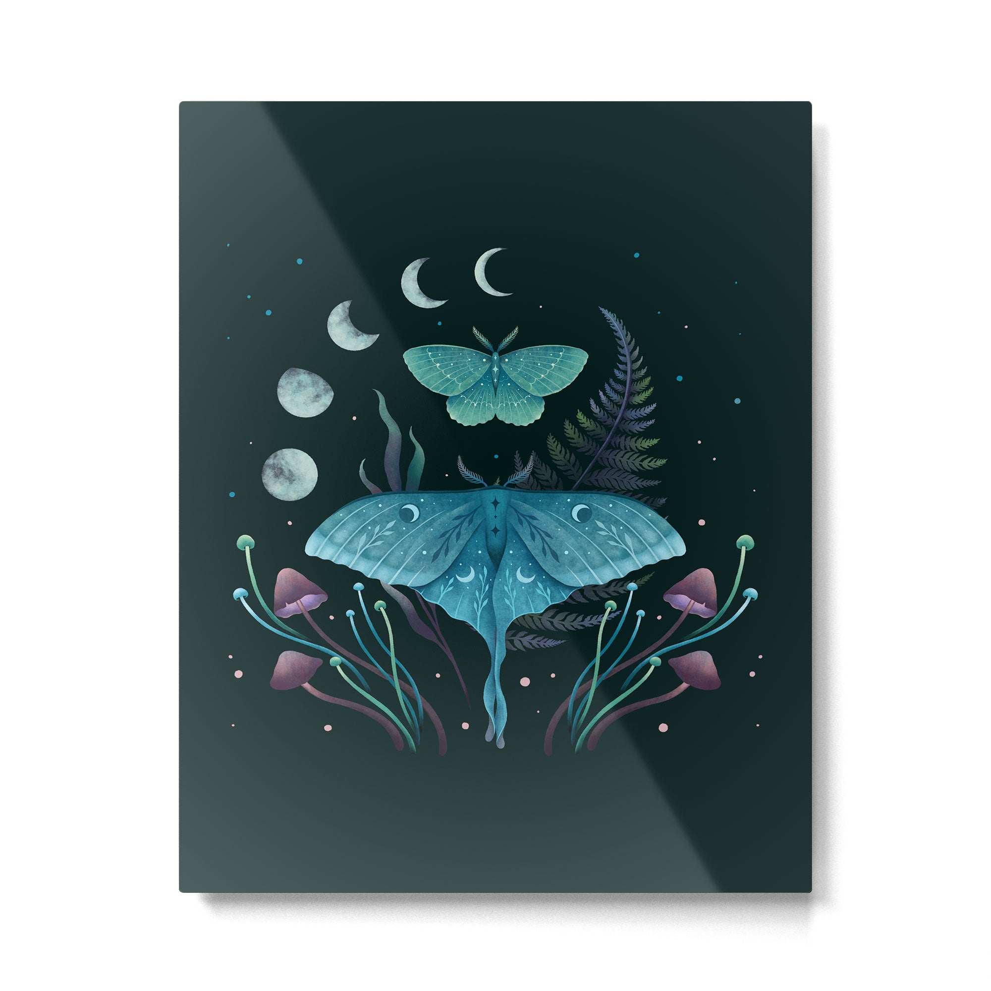Luna and Emerald Metal Print Gallery Image 6