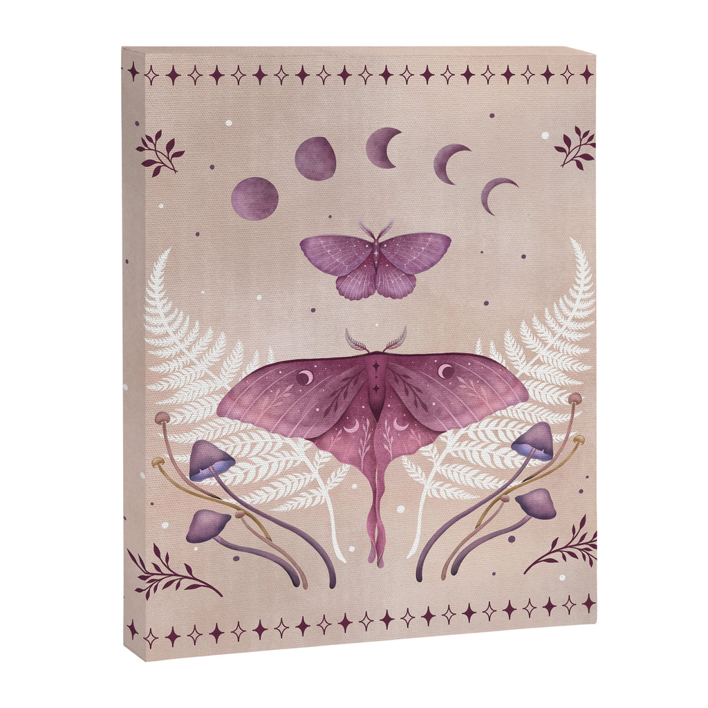 Luna and Emerald - Vintage Pink Canvas Print Gallery Image 8