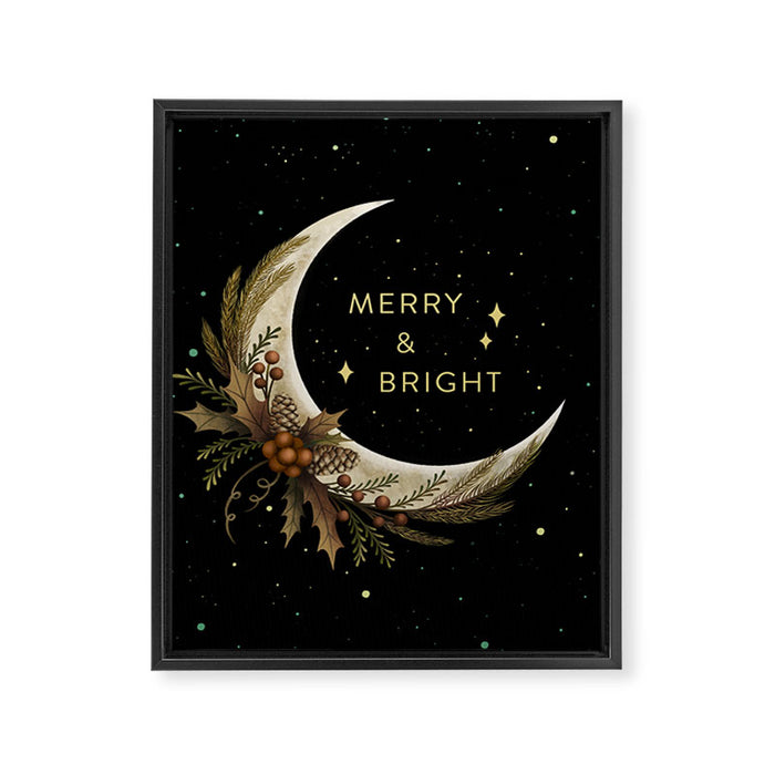 Merry & Bright Framed Canvas Print Gallery Image 1
