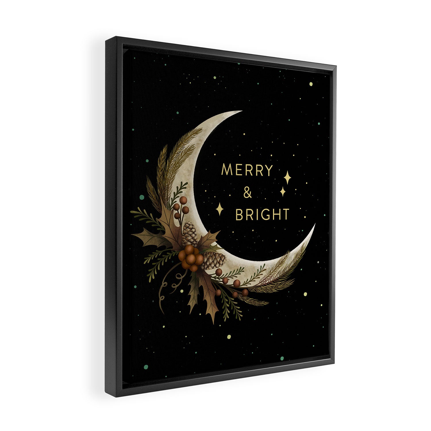 Merry & Bright Framed Canvas Print Gallery Image 2