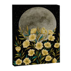 Moon Greeting- Yellow Evening Primrose Canvas Print Gallery Image 6