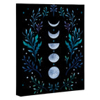 Moonlight Garden - Blue Canvas Print Gallery Image 3