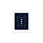 Moonlight Garden - Festive Green Art Print Gallery Image 1