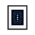 Moonlight Garden - Festive Green Framed Art Print Gallery Image 4