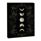 Moonlight Garden - Olive Green Canvas Print Gallery Image 6