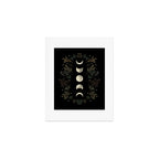 Moonlight Garden - Olive Green Art Print Gallery Image 1
