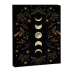 Moonlight Garden - Winter Brown Canvas Print Gallery Image 8