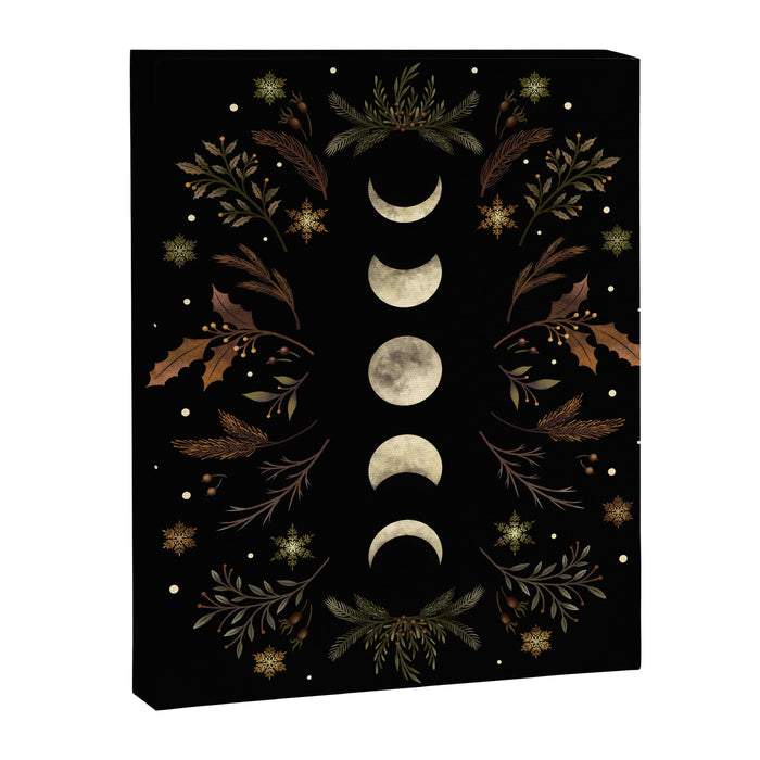 Moonlight Garden - Winter Brown Canvas Print Gallery Image 1