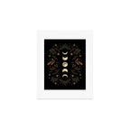 Moonlight Garden - Winter Brown Art Print Gallery Image 1