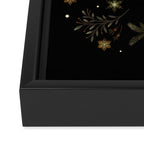 Moonlight Garden - Winter Brown Framed Canvas Print Gallery Image 3