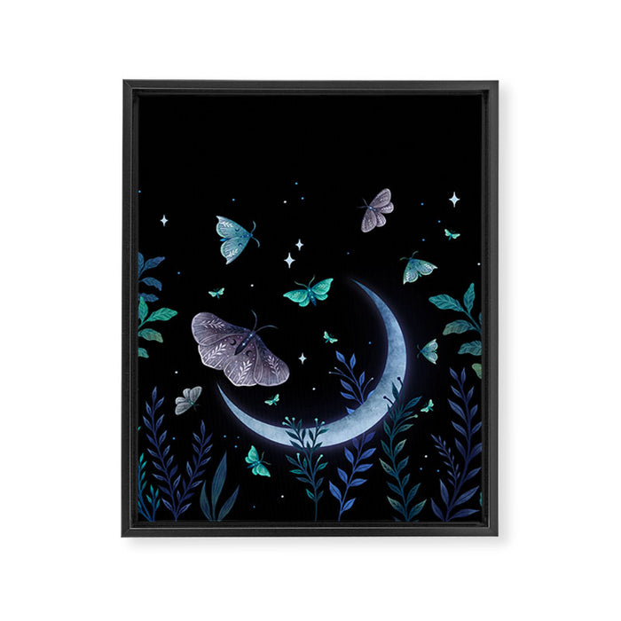 Moth Garden Framed Canvas Print Gallery Image 1