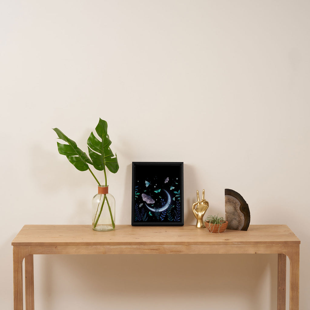 Moth Garden Framed Canvas Print Gallery Image 4
