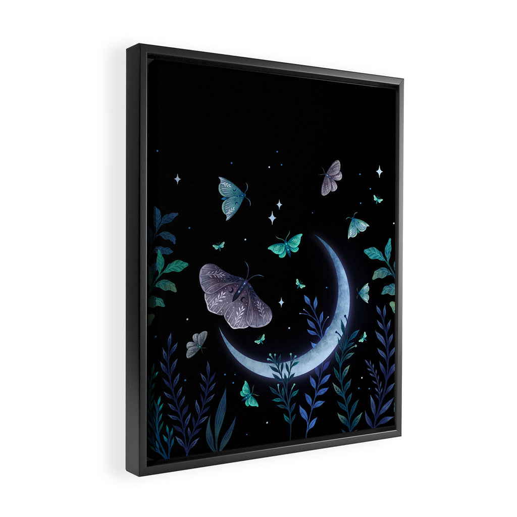 Moth Garden Framed Canvas Print Gallery Image 2