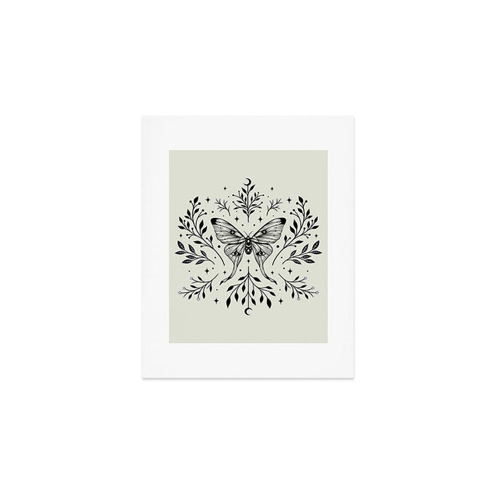 Mystical Luna Moth Art Print Gallery Image 1