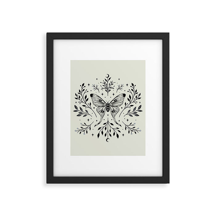 Mystical Luna Moth Framed Art Print Gallery Image 1