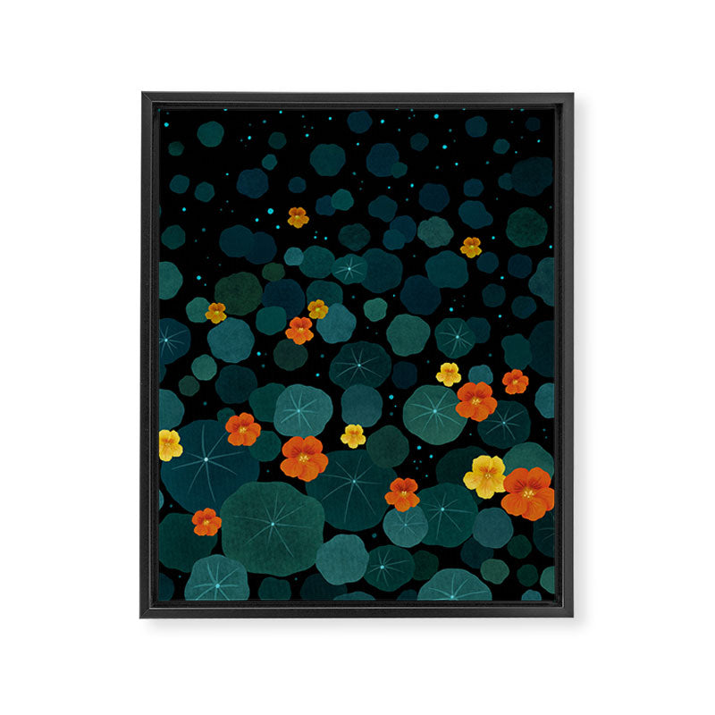 Nasturtium Garden Framed Canvas Print Gallery Image 8