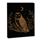 Owl Moon - Gold Canvas Print Gallery Image 8
