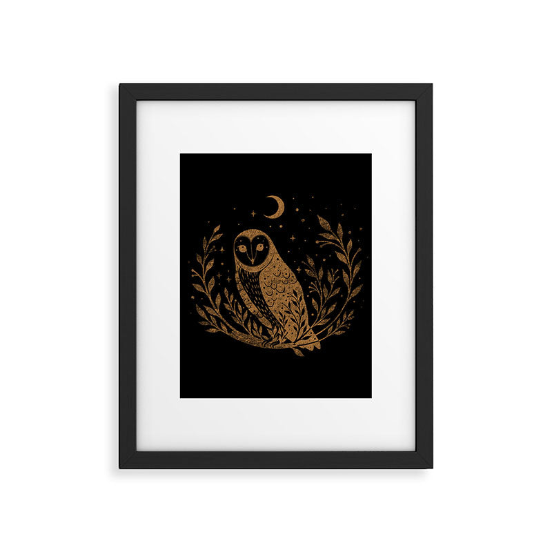 Owl Moon - Gold Framed Art Print Gallery Image 4