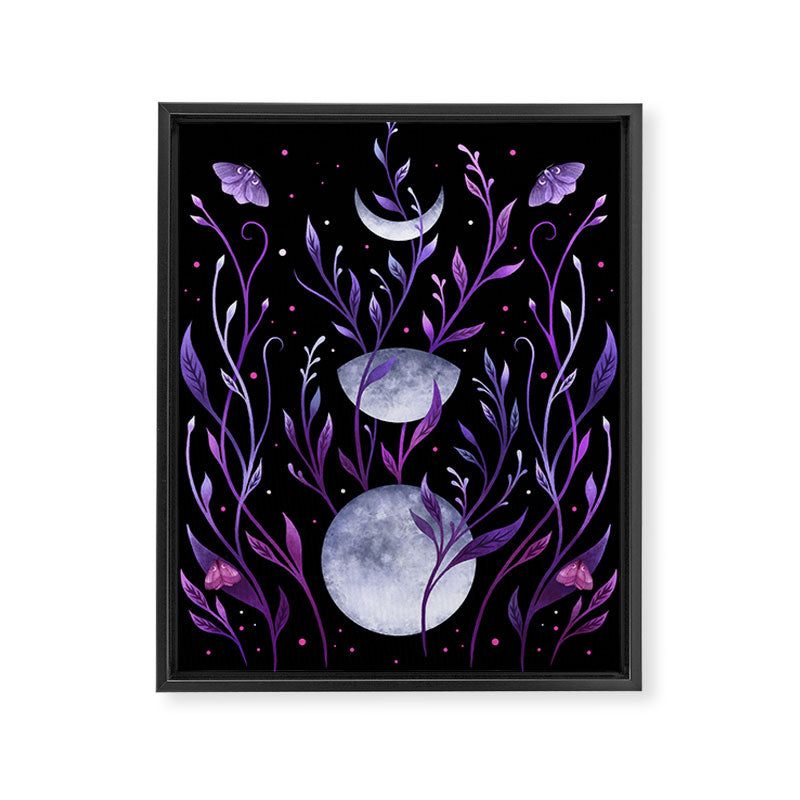 Phase & Grow - Purple Framed Canvas Print Gallery Image 6