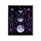 Phase & Grow - Purple Framed Canvas Print Gallery Image 6