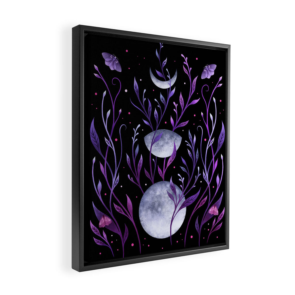 Phase & Grow - Purple Framed Canvas Print Gallery Image 2