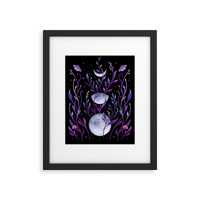 Phase & Grow - Purple Framed Art Print Gallery Image 1